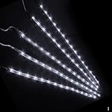 Leeko 5X 30CM 15 Tira de Luz LED Flexible Impermeable para Motocicleta Coche Camion (300X10mm) (Blanco)