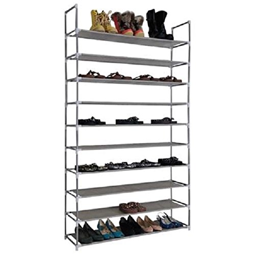 Schuhregal 50 Paar Schuhständer Schuh Schrank Ablage Regal Ständer 10 Ebenen