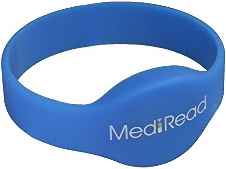 MediRead Medical Alert Bracelet, Read/Update Using Smartphone, Data Stored On Bracelet Itself, Light, Waterproof, Works Anywhere