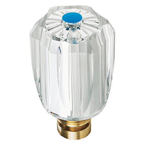 Stabilo-Sanitaer Hahnoberteil 1/ 2 Zoll blau Ventil Ventileinsatz Oberteil Messing Kaltwasser mit Acryl-Griff Ersatzteil Armatur Wasserhahn - 3