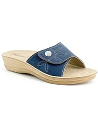INBLU - Zapatillas de estar por casa para mujer azul turquesa 39