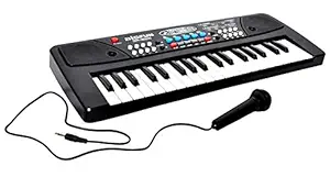 JABAS 37 Key Bigfun Piano Keyboard Toy for Kids with Mic Dc Power Option Recording Charger not Included Best Birthday Gift Boys and Girls 2019 Latest Model - Multi Color,Plastic (Pack of 1)