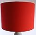Produktbild Lampenschirm rund, 30/30 cm, ca. 20 cm hoch, Art. 3008, reine Baumwolle (rot), für E14 & E27 geeignet