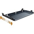 YANGHX Keyboard Tray Under Desk Slide Drawer Heavy-Duty Ergonomic Keyboard Slide-Out Platform,Underdesk Drawer Office Storage Organizer Computer Desk Accessory (Gray)