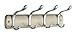mDesign Door Hooks - 8 Practical Coat Rails - Ideal for Storing Coats, Jackets, Scarves, Towels - Steel Over Door Hooks - Also Suitable for Use in Bathrooms - Colour: Perl Champagner