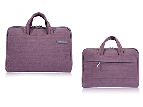 Bestdeal® Tragbar Ultra Dünne Tragetasche Hülle Tasche für 14.1″ Laptop, Notebook (Lila) - 5