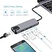 Produktbild QKa USB C zu HDMI Ethernet Adapter, Typ C Hub mit RJ45 4K HDMI 2 x USB3.0 Stromversorgungsanschluss für MacBook/MacBook Pro 2016/2017/2018 Neu 2018 MacBook Air/iPad Pro
