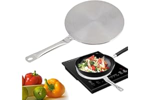 YEARNINGLIFE Adattatore a induzione, piastra adattatore a induzione, 20 cm, 22 cm/24 cm, piastra adattatore a induzione per piani cottura a induzione, diffusore di calore per l'uso di caffettiere, 20 cm