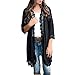 Produktbild ReooLy Damen Mode Feste Spitze Patchwork Flash Sleeve Schal verdecken Kimono Cardigan