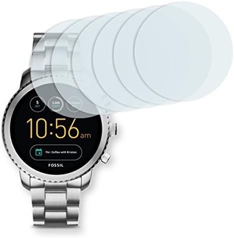 6x Golebo Crystal Clear screen protector for Fossil Q Explorist 3. Gen - (Transparent screen protector, Air pocket free application, Easy to remove)