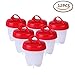 Price comparison product image Naisicatar 12PCS Non Stick Silicone Egg Cooker Egg Boiler Kit Hard Boiled Eggs Egg Cooker Accessories