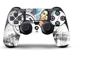 GAMESMONKEY CRISTIANO RONALDO Skin Cover Joystik Compatibile per PS4 HD CONTROLLER WIRELESS DUALSHOCK limited edition DECAL ADESIVA