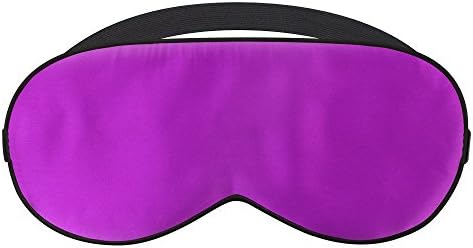 100% Mulberry Luxury Silk Sleeping Mask / Eye Mask from The JetRest® (Purple, Sleep Mask Only)
