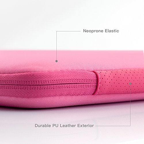iBenzer – Deluxe Laptop-Hülsen-Beutel-Abdeckungs-Fall für alle 13-Zoll-Laptop-Computer – Macbook Pro 13 “ / Macbook Air 13 “ / Macbook Pro 13 “ mit Retina-Display (Rosa BH-MP13PK) - 4