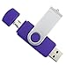 Produktbild DaoRier 8GB/16GB/32GB/64GB Dual USB-Flash-Laufwerk Metall USB 2.0 OTG Dual Transfer Memory Stick 2 in 1 Speicherstick Flash Drive für PC Tablet Andriod Samsung Galaxy S7 Huawei, Lila 32GB