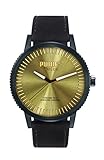 Puma Herren Analog Quarz Uhr mit Leder Armband PU104101006