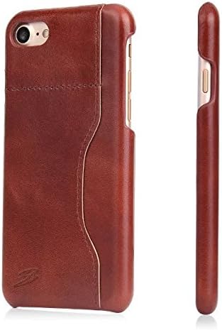 Genuine Luxury Cowhide Leather iPhone 7 Plus (5.5' inch) Case by Impakt Accessories, Brown
