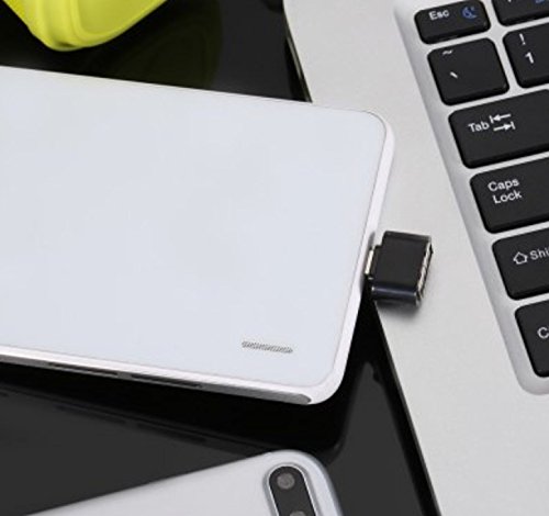 Micro USB Adapter, mixza Micro USB auf USB 2.0 Adapter – Micro USB männlich auf USB weiblich OTG adaptador- schwarz - 5