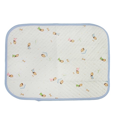 BXT Multiuse Animal Print Cotton Waterproof Infant Diaper Changing Mat Washable Urine Mats Portable Baby Changing Pads Cover Burp Nursing Incontinence Pads -115*70CM