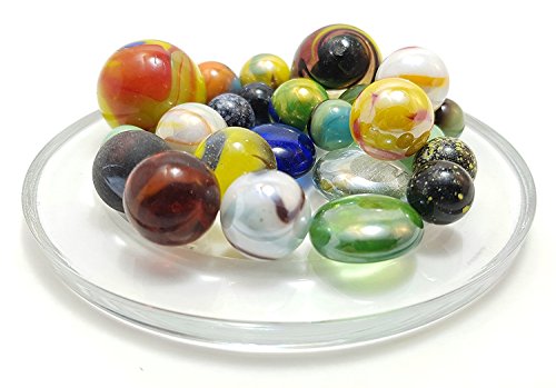 MaRécréation-MesBilles, 26 Bolas Super Clase de la Recreo, Bolas de Cristal, Mini-billes, Calots, Bolas Planas - Colección Los immanquables