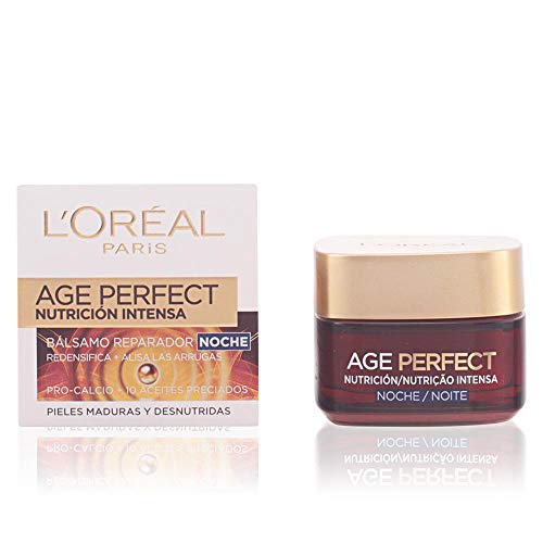L'Oréal Paris Age Perfect Nutrición Intensa Crema Reparadora Noche Pieles Maduras y Desnutridas - 50 ml