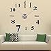 Tenflyer DIY Large Acrylic Mirror Wall Clock 3D Numbers Design Sticker for Living Room Fashion Clock Home Decor Art Gift
