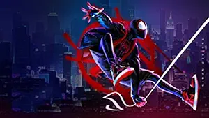 VVWV Fly Spiderman Cartoon Laminated Poster for Big Size Wall Living Kids Boys Girls Bed Room Multicolored HD Quality Home Decor L X H 18 X12