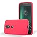 Produktbild Cadorabo Hülle für Motorola Moto G4 / Moto G4 Plus - Hülle in Frost ROT – Handyhülle aus TPU Silikon im matten Frosted Design - Silikonhülle Schutzhülle Ultra Slim Soft Back Cover Case Bumper