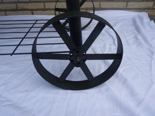 32kg – KIUG® XL Smoker BBQ GRILLWAGEN Holzkohle Grill Grillkamin ca. 1,5 mm Stahl - 7