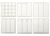 Pegatinas para manicura francesa con diseño de flecos y guías de...