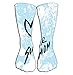 Produktbild Hohe Socken Outdoor Sports Men Women High Socks Stocking heart love super mom happy mother s day greeting card black brush lettering calligraphy inscription blue stone marble Tile length 19.7"(50cm)