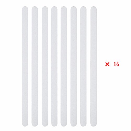 Incutex 16x Anti Rutsch Streifen für Badewanne und Dusche 38 cm lang – 2 cm breit, selbstklebend, transparent - 5