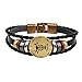 Produktbild Moonuy Frauen Armbänder 12 Konstellationen Armband Modeschmuck Männer Lederarmband Persönlichkeit Armband schöne Tier Zubehör Für Frauen (C)