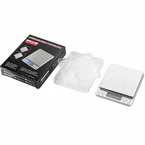 KKAAEE Elektrische Küchengeräte Digitale Küchenwaage,Hohe Präzision auf bis zu 0,1g (3kg Maximalgewicht), Digitalwaage Waage, Mini Waage, Küchenwaage, Briefwaage,, Tara-Funktion, Messen von Zutaten,Gold,Briefmarken - 5