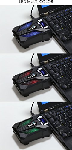 Takit S01 – Laptop Kühler mit Vakuumgebläse (Rapides Kühlsystem 3500rpm, Automatische Temperaturerfassung, 3500rpm, USB-Anschluss, kompatibel mit Kühlpolstern) - 2