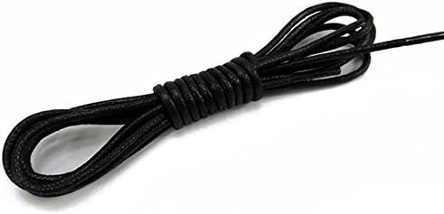 Durable Waxed Bootlaces Round Thin Shoe Laces For Leather Boots Brogues