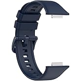 Coverzone Huawei Watch Fit 2 ile uyumlu Saat Kayışı Ent Kaliteli Huawei Watch Fit 2 ile uyumlu Spor Saat Kontrast Renkli Lagn