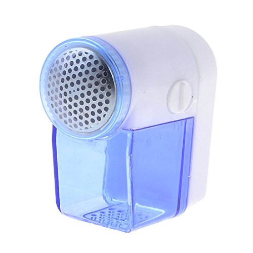 Electric Clothes Lint Remover Shaver Hair Ball Trimmer Clear Blue