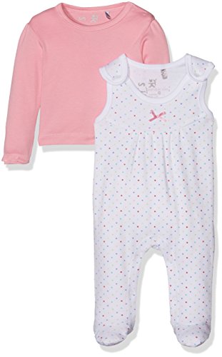 natubini Baby-Mädchen Strampler mit Langarmshirt Bio-Baumwolle - 2