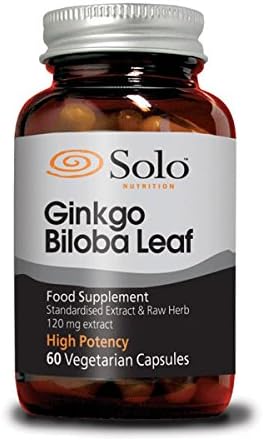 Solo Nutrition, Ginkgo Biloba 120mg Extract 60 Capsules