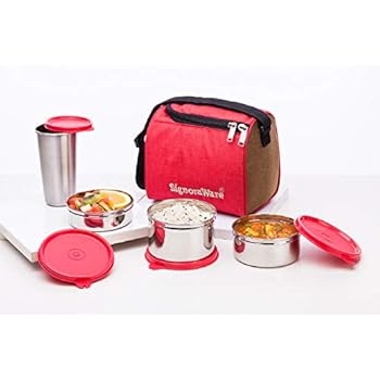 signoraware exe glass lunch box