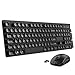 Price comparison product image Wireless Keyboard and Mouse Set, Water-dropping KeycapsPatuoxun Ergonomic 104-Key 2.4G Cordless Keyboard&Mice Combo with Nano USB Receiver for Computer laptop PC Apple Mac Windows Linus,QWERTY,UK