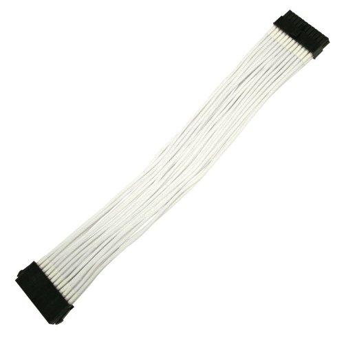 Nanoxia 24-Pin ATX-Verlängerung, 30 cm, weißer Einzelsleeve
