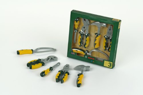 Imagen principal de Theo Klein 8098 - Kit de herramientas Bosch (tacto suave, 5 piezas)