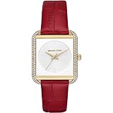 Michael Kors Damenuhr Leder/Sonstige Analog Quarzwerk Lederband MK2623
