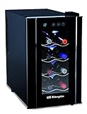 230 V- 50 Hz Orbegozo VT 800 Vinoteca de 8 Botellas con Display Digital, Metal, Negro