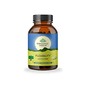 ORGANIC INDIA Flexibility Ayurvedic Capsule || Joint Pain Relief || Improves Joint Mobility || Joint Reparation || Bones & Joint Support Supplement || Joint Pain || Healthy Joints Bone - 180 N Veg Capules