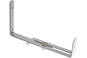 ‎BELLISSA bellissa – Wandhaken für Blumenkästen 2er Set hochbelastbar bis 30kg - Blumenkastenhalterung Wandmontage für Mauern & Wände – Verstellbare Halterung für eckige Balkonkästen – Stabil & wetterfest