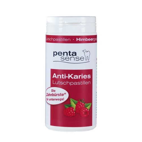 Preisvergleich Produktbild ANTI-KARIES Lutschpastillen Himbeere 270 g Pastillen