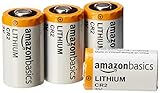 Pack de 4 pilas de litio CR2 de 3 voltios con forma de cilindro (capacidad de 800 mAh)